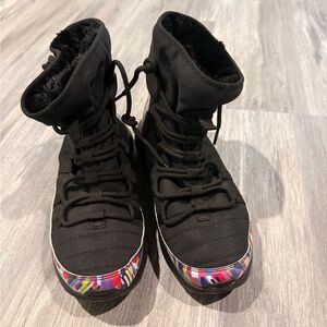 NIKE ROSHE High-Top colorful Sneakers with Fur Inside